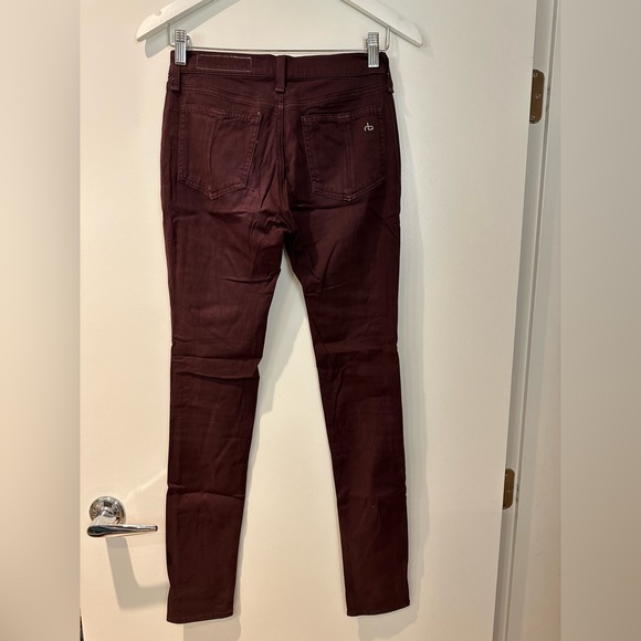 Rag and Bone skinny jeans with lots of stretch in fab deep purple colour—size 25 - Picture 12 of 12